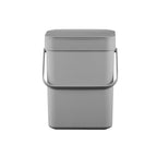Eko puro ii 5l afvalemmer grijs | 2 stuks