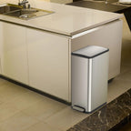 Eko pedaalemmer ecoslim 2x20 l matzilverkleurig