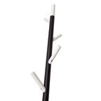 V-part kapstok linair staand met 4 haken 180 cm wit