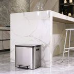 Pedaalemmer vepa bins ecocasa 15+15l rvs