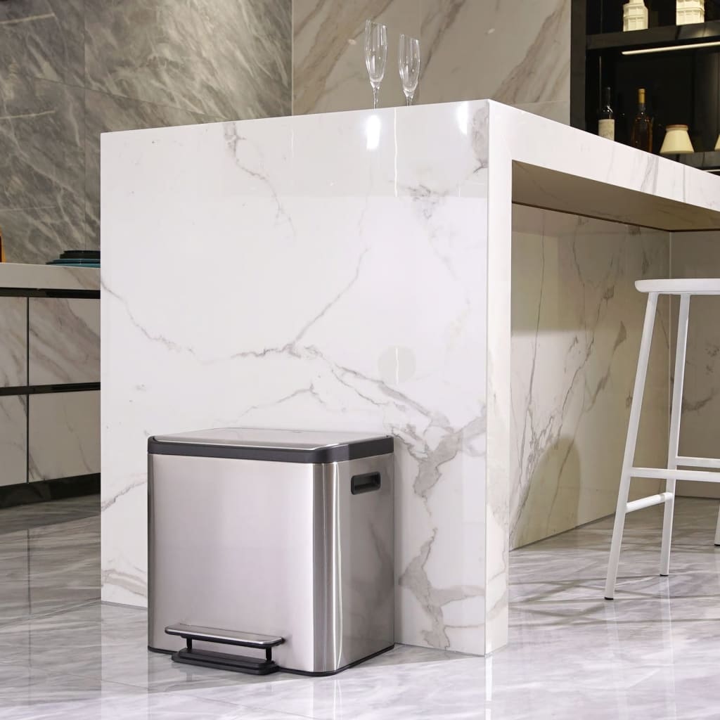 Pedaalemmer vepa bins ecocasa 15+15l rvs