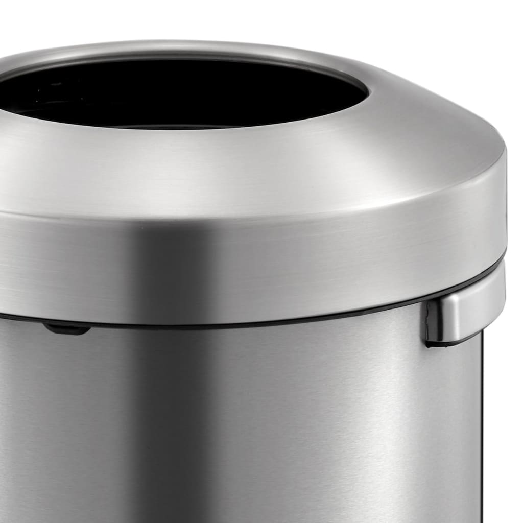 Eko prullenbak 31718306 rvs (roestvrij staal) zilver