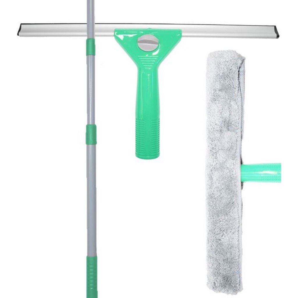 Overige Merken - Overige Merken Aqua laser raamwisserset groen/grijs