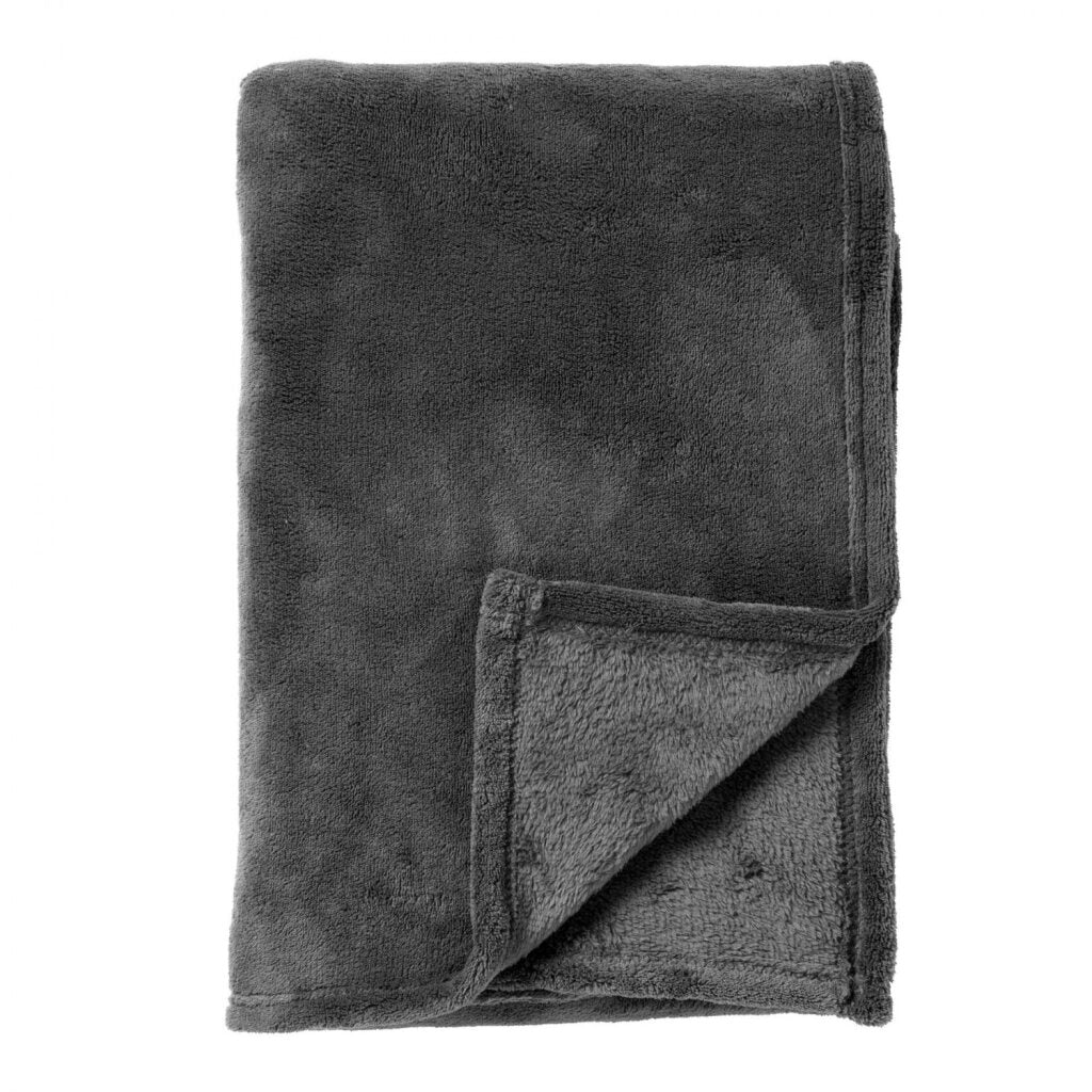 Dutch decor dutch decor plaid harvey 150x200 cm charcoal gray