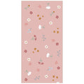 / Sans Marque - / Sans Marque Little dutch pink flowers strandlaken 60x120 cm lichtroze