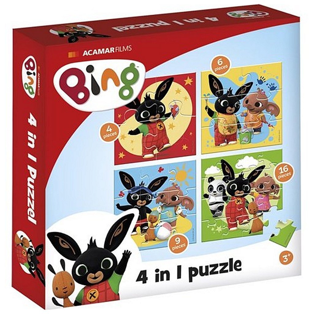 Bambolino - Bambolino 4in1 puzzel 4-16 stukjes