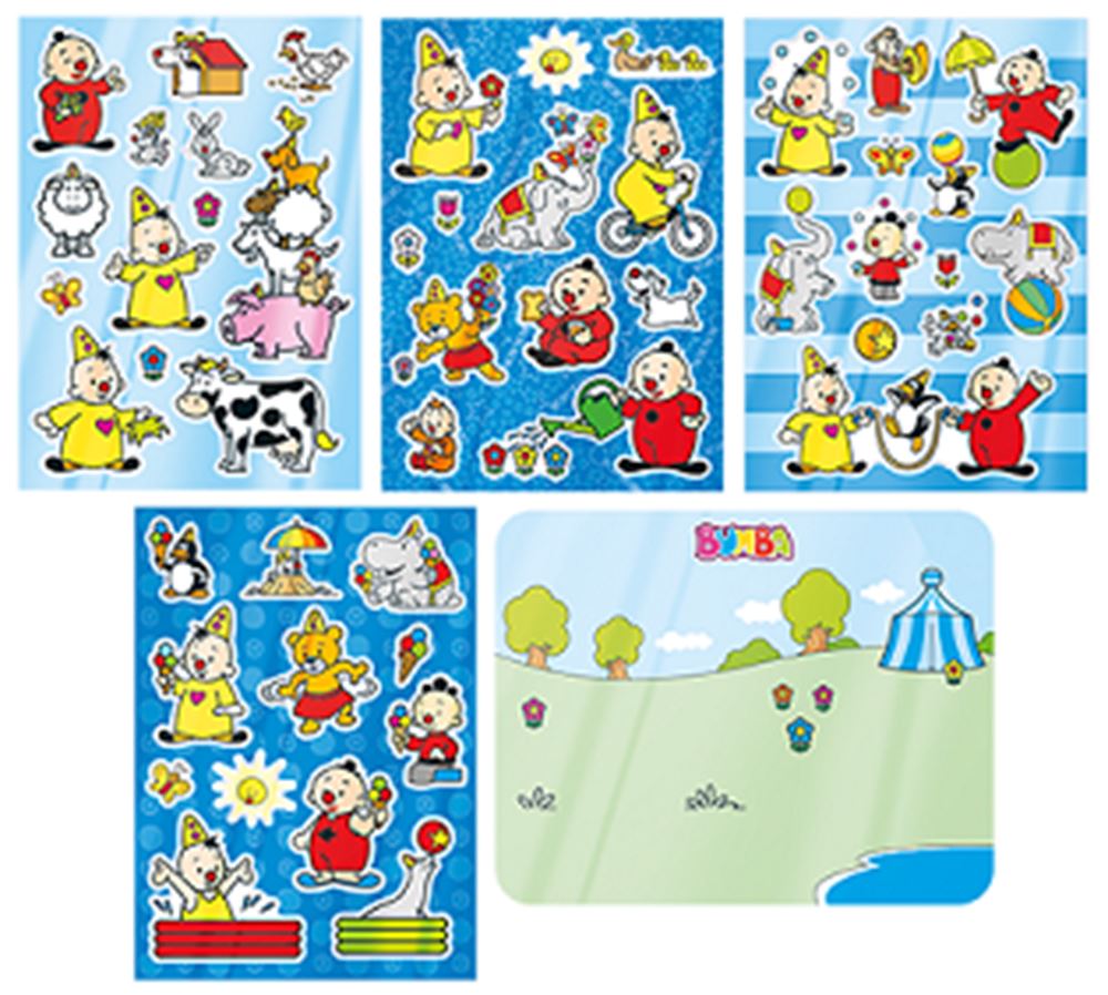 Totum - Totum Dsp bumba 50 herbruikbare raamstickers.