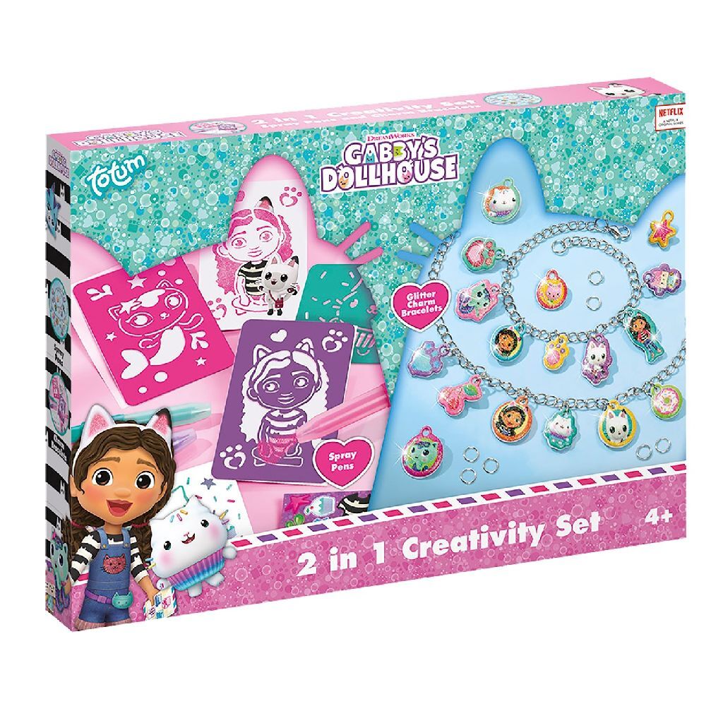 Totum gabby's poppenhuis - 2in1 creativity knutselset