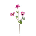 Basic kunstbloem klaproos 70 cm fuchsia