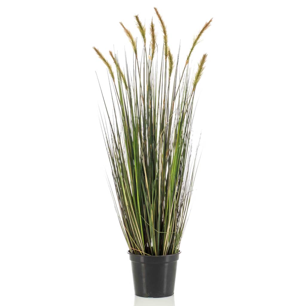 Emerald kunstplant in kunststof pot vossenstaartgras herfst 90 cm