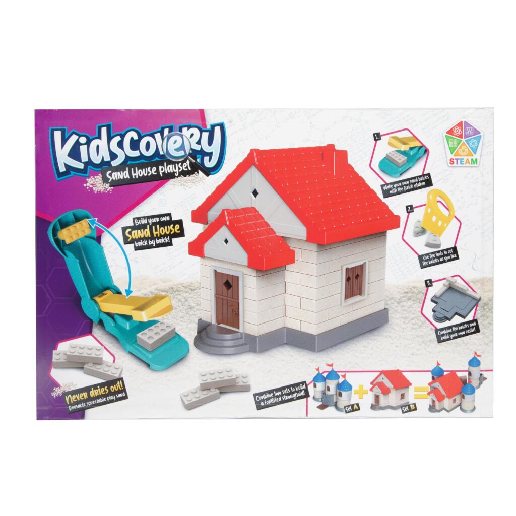Kidscovery zandhuis bouwen set verschillende uitvoeringen