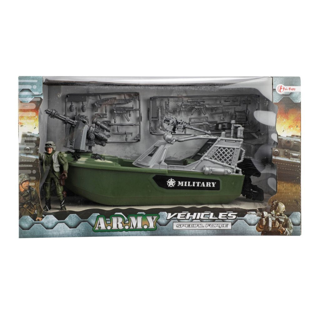 Toi-toys toi toys alfafox militair voertuig met accessoires