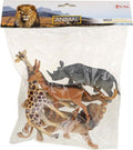Toi-toys animal world wilde dieren deluxe 5stuks in zak