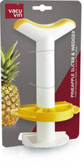 Vacu vin ananassnijder 2-in-1 wit geel