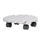 Trolley grijs rond outdoor | 4 stuks