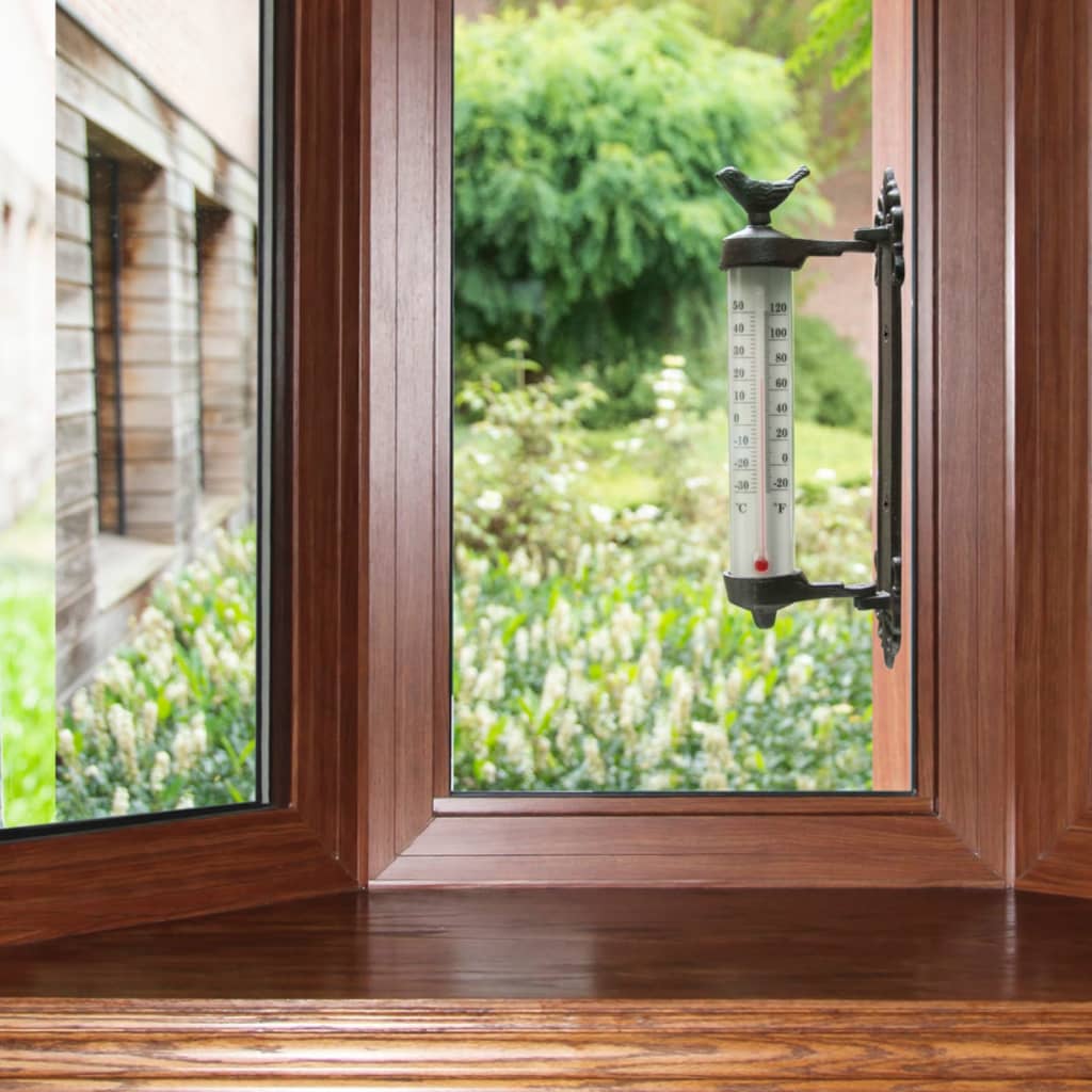 Esschert design wandthermometer vogel
