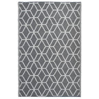 Esschert design buitenkleed 180x121 cm grijs en wit oc25