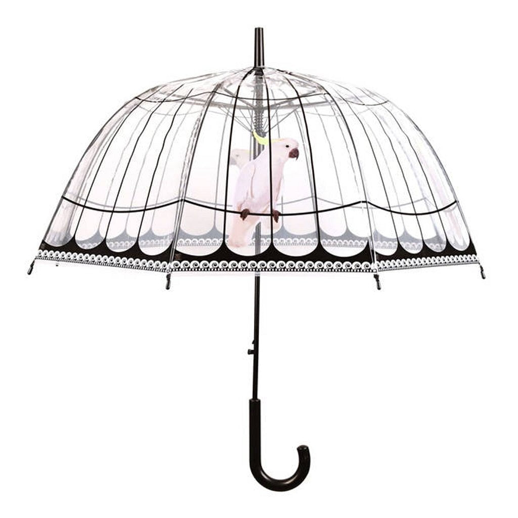 Esschert Design - Esschert Design paraplu vogelkooi 81 cm transparant/zwart