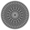 Esschert design tuintapijt grijs rond 170 cm