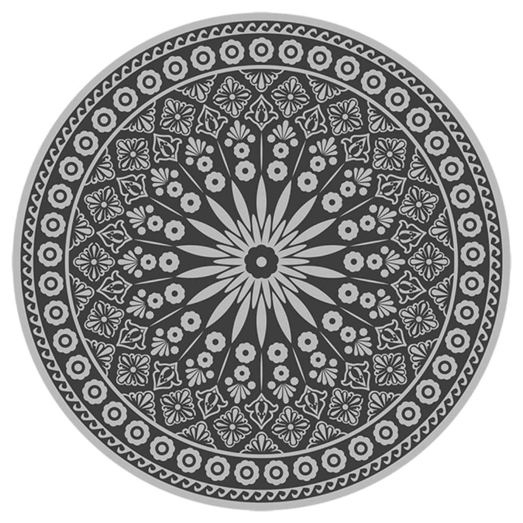 Esschert design tuintapijt grijs rond 170 cm