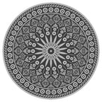 Esschert design tuintapijt grijs rond 170 cm