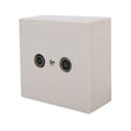 Skytronic 122223 antennecontactdoos wit