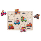 Engelhart houten knoppuzzel foodtruck 30x23cm