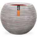 Capi bloempot nature rib bolvormig 62x48 cm ivoorkleurig kofi271