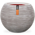 Capi bloempot nature rib bolvormig 62x48 cm ivoorkleurig kofi271