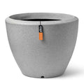 Capi bloempot arc granite taps laag 60x48 cm ivoorkleurig