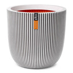 Capi plantenbak groove 35x34 cm ivoorkleurig