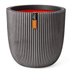 Capi plantenbak groove 43x41 cm antracietkleurig