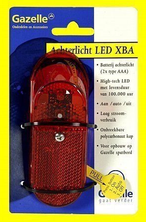- Achterlicht Xba+Batt | Batterij 2x AAA