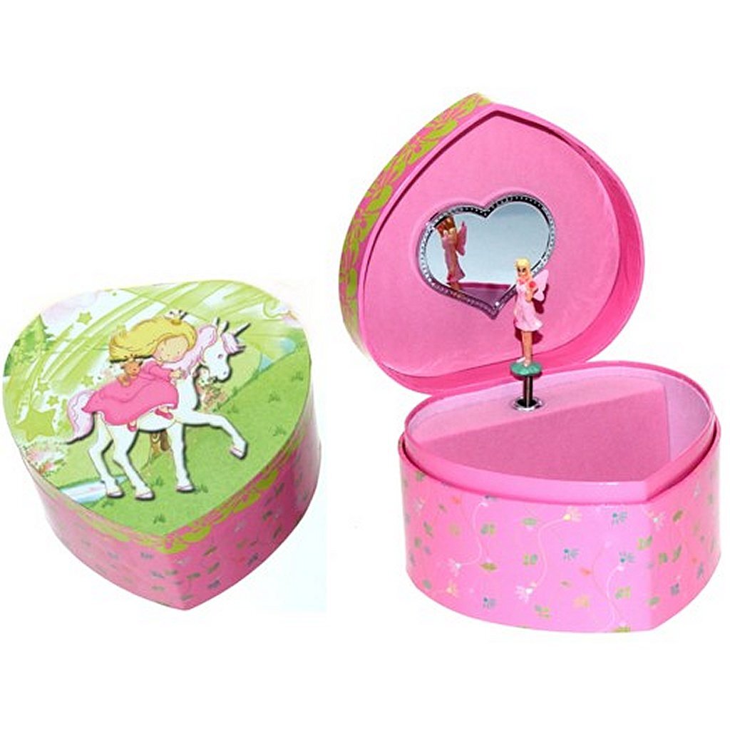 Simply For Kids - Simply For Kids houten juwelendoosje met muziek prinses op paard