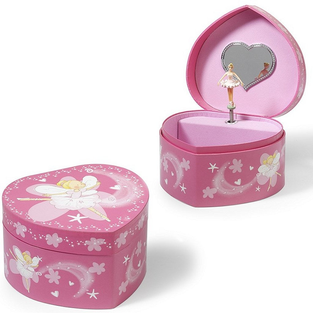 Simply For Kids - Simply For Kids houten juwelendoosje hart met elfje