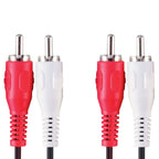 Bandridge val4202 stereo audiokabel 2x rca male - 2x rca male 2.00 m zwart