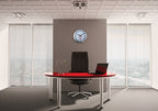 NeXtime - NeXtime station – wandklok – 35 cm – geborsteld aluminium – wit