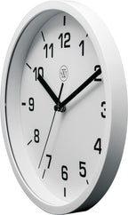 Nextime nx-7321wi wandklok nxt diameter 20cm kunststof wit, witte wijzerplaat