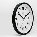 Nextime nx-7321zw wandklok nxt diameter 20cm kunststof zwart, witte wijzerplaat