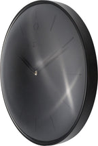 Nextime ne-3235zw wandklok glamour ø40 metaal zwart