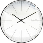 Nextime ne-3506wi wandklok big stripe ø20 glas wit