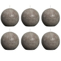 Bolsius Bolsius Bolkaars rustiek 80 mm taupe 6 st