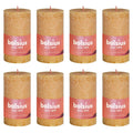 Bolsius Bolsius Stompkaarsen Shine 8 st rustiek 100x50 mm honinggeel