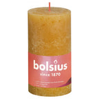 Bolsius Bolsius Stompkaarsen Shine 4 st rustiek 130x68 mm honinggeel