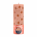 Bolsius stompkaars creamy caramel + print 19x6.8 cm
