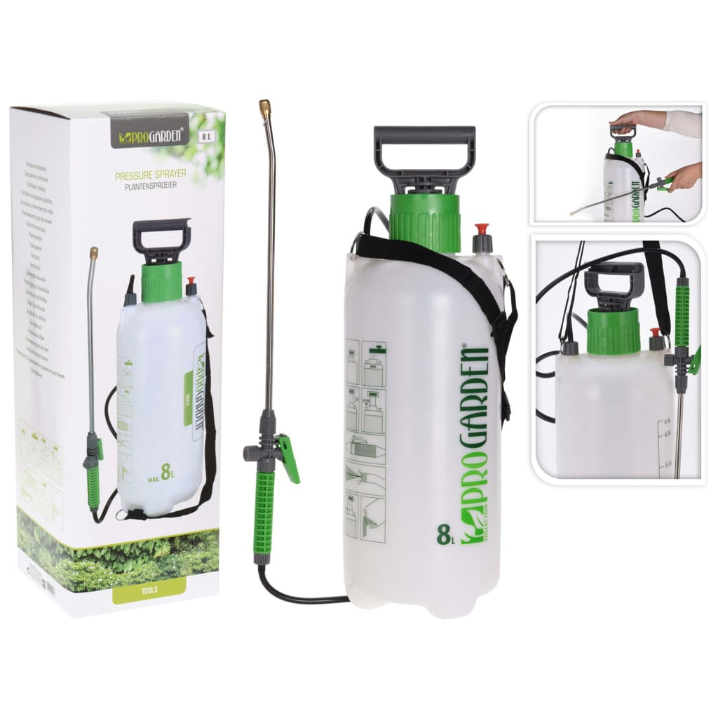 Pro garden druksproeier 8 liter
