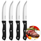 Vaggan - Vaggan steakmessen 4 stuks rvs/zwart