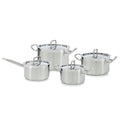 Bk precision pannenset 4-delig rvs glas zilver