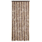 Vidaxl vliegengordijn 90x220 cm chenille beige en lichtbruin