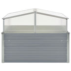 Vidaxl tuinkas 100x100x85 cm gegalvaniseerd staal grijs